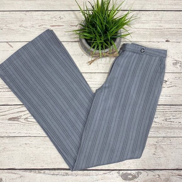Gray Pinstripe Business Work Dress Pants - Picture 1 of 7